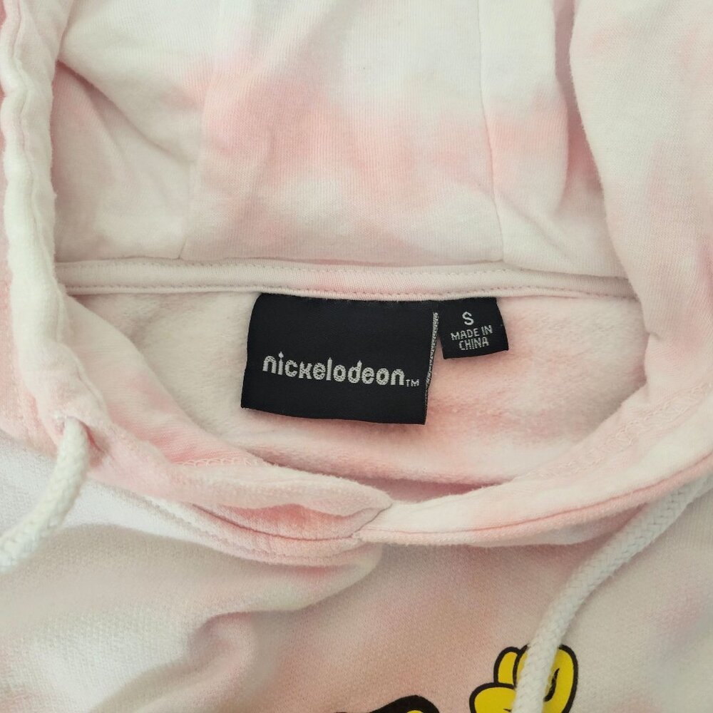 Nickelodeon Spongebob Pink Tie-Dye Hoodie Sweatshirt - Picture 4 of 5